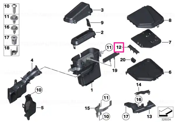 Comandă acum Retainer for grommet - BMW