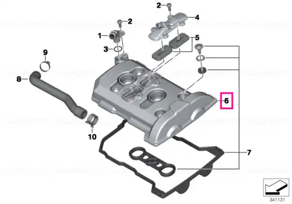Ofertă Capac chiulasa negru - BMW Motorrad