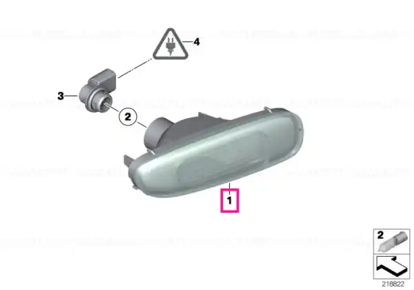 Retur gratuit Reversing lamp right - BMW - Mini