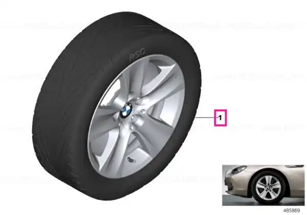 Reducere Set roți complete de vară - Star Spoke 327 cu anvelopa Pirelli Cinturato P7 r-f - 225/55R17 97Y - BMW Seria 5/6 F10/F11/F12/F13/F06