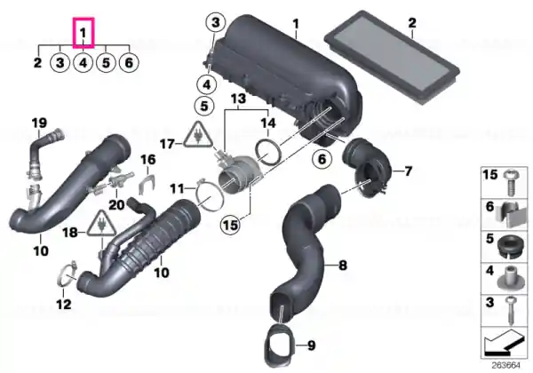 Intake silencer - BMW - Mini Cumpărături sigure