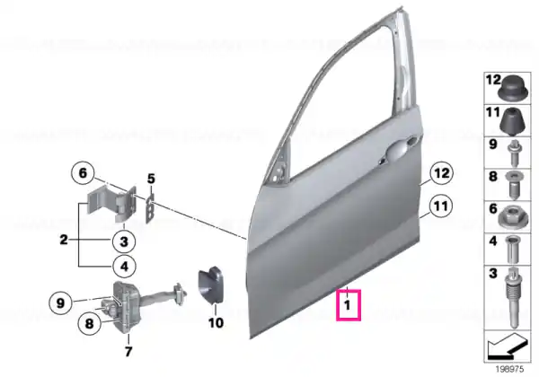 Discount Door, front, right - BMW