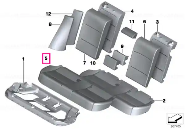 Noutate Husă scaun piele BRAUN - BMW