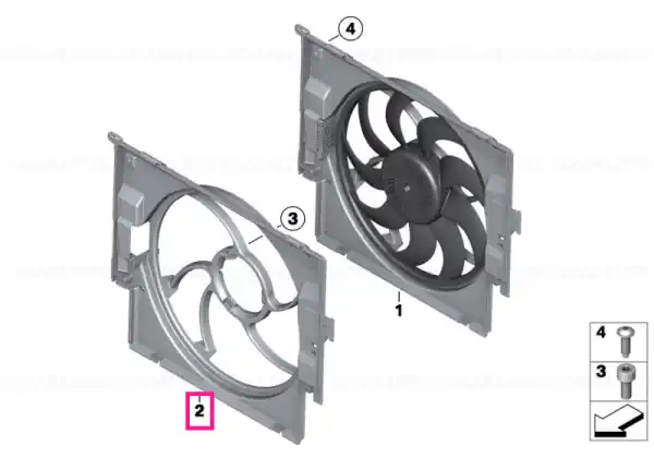 Fan shroud 300W - BMW Ultima șansă