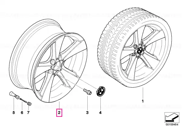 Cel mai bun preț Disk wheel light-alloy 'Midnight Chrome' 11 1/2JX21ET:42 - BMW