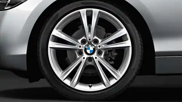 Janta aliaj usor - Double Spoke 385 - Argintiu (ReflexSilver) - 7,5Jx18 ET:45 - BMW Seria 1 F20 F21, Seria 2 F22 F23 Plată sigură