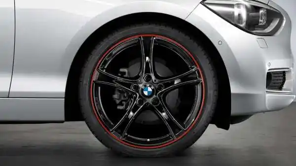 Comandă acum Janta aliaj usor - Double Spoke 361 - Bicolor Negru/Rosu (Black with Red Rim Ring) - 7,5Jx19 ET:45 - BMW Seria 1 F20 F21, Seria 2 F22 F23