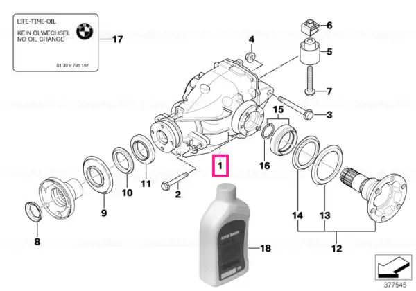 Comandă acum Exchange final drive I=3,91 - BMW
