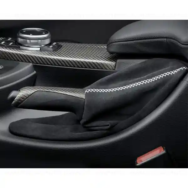 Nu rata Maner frana de mana din Alcantara "BMW M Performance" - BMW F30, F30N, F31, F31N, F32, F32N, F33, F33N, F34, F34N, F35, F35N, F36
