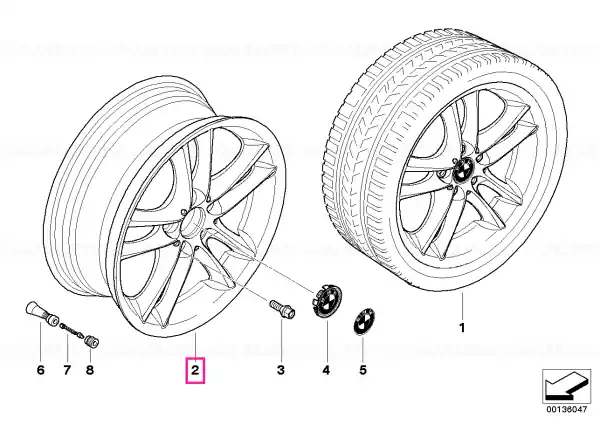 Ofertă specială Light alloy rim 8 1/2JX18 ET:52 - BMW