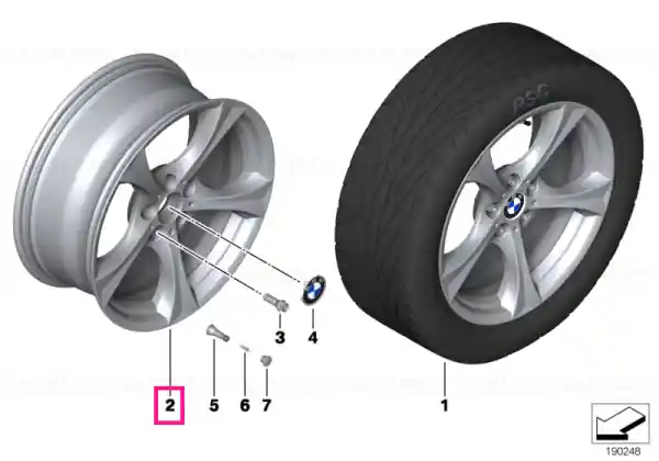 Cumpără acum Light alloy rim 9JX19 ET:40 - BMW