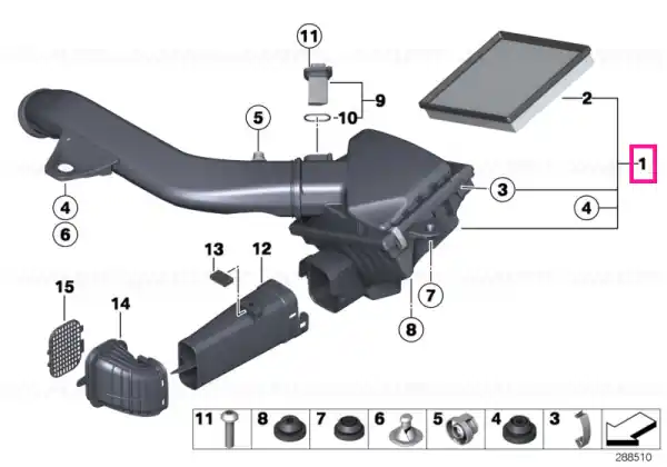Intake silencer - BMW Preferatul clienților