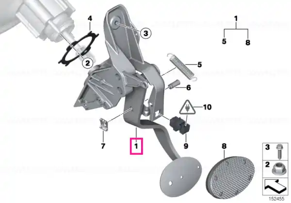 Complete pedal assembly - BMW - Mini Calitate înaltă