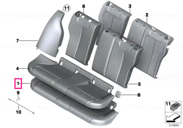 Seat upholstery - BMW Premium