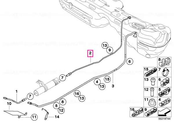 Rear fuel feed line - BMW Preferatul clienților