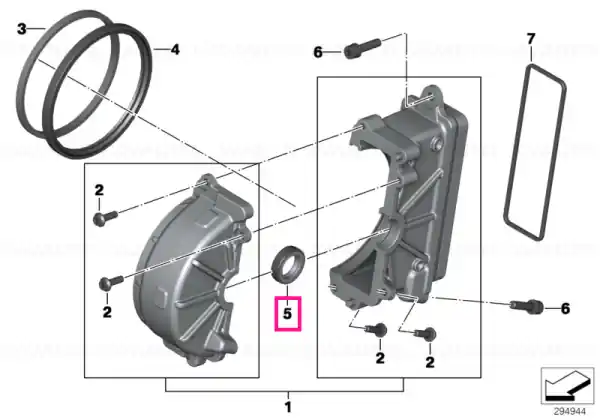 Calitate înaltă Etanșare arbore 17X28X7 - BMW Motorrad