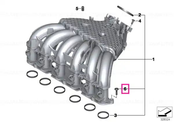 Șurub cap plat cu inel O, M6X25 - BMW Motorrad Reducere