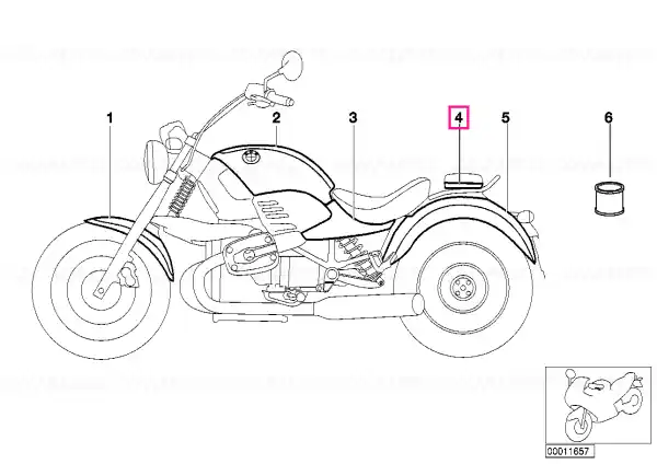 Husă pernă scaun, STAHLBLAU - BMW Motorrad Ofertă de sezon