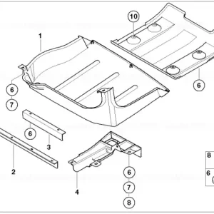 Air duct, underbody rear - BMW - Mini Cumpără acum