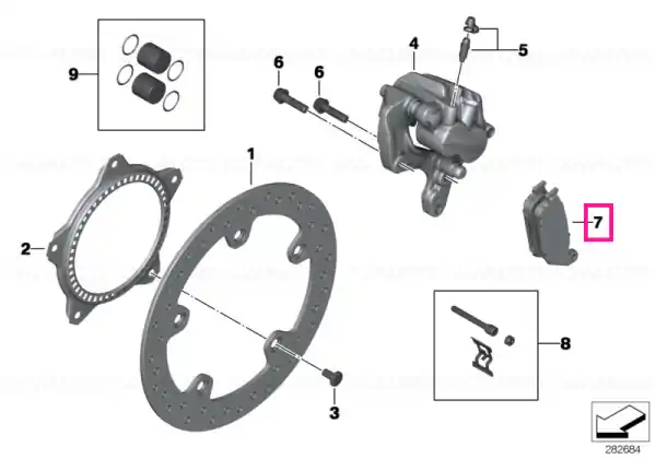Promoție Set plăcuțe frână spate - BMW Motorrad