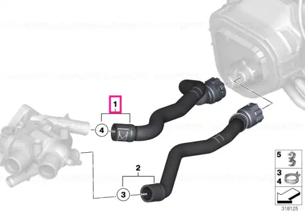 Furtun admisie motor și radiator încălzire - BMW - Mini Cumpără online