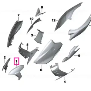 Acoperire roată față stg TITAN-SILVER - BMW Motorrad Ofertă specială