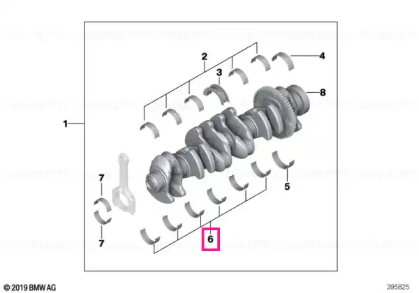 Cuzinet motor roșu 55,75MM(+0,25) - BMW Cumpără acum