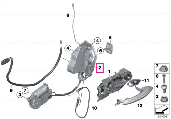 Ofertă exclusivă Lock, complete, right - BMW