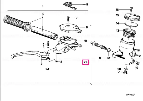 Cylinder with piston D=16MM - BMW Motorrad Cumpără online