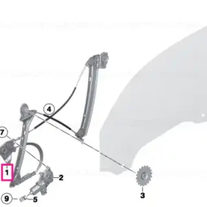 Window lifter without motor,front left - BMW Ieftin