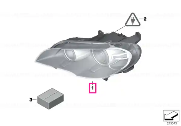 AHL-xenon headlight, left - BMW Chilipir