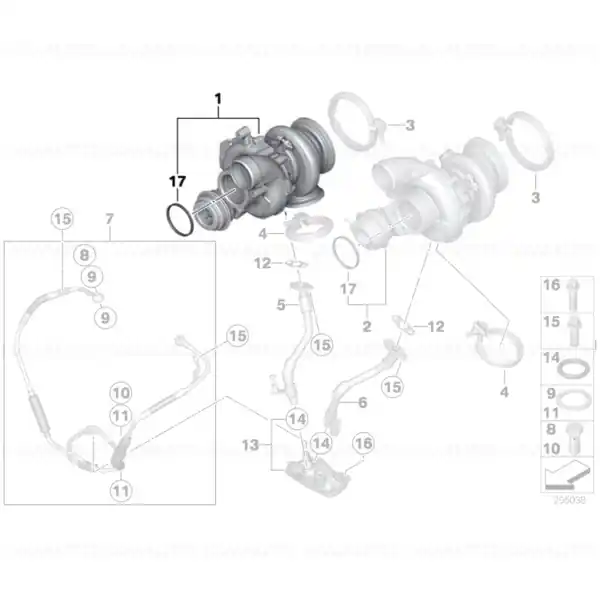 Plată sigură Turbina BMW Seria 5 F10 - M5; Seria 6 F06, F12, F13 - M6