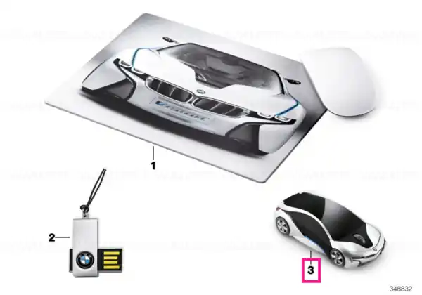 Doar azi BMW i8 computer mouse SILVER/BLACK