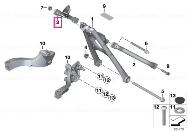 Rod right 3,00MM - BMW Motorrad Plată securizată