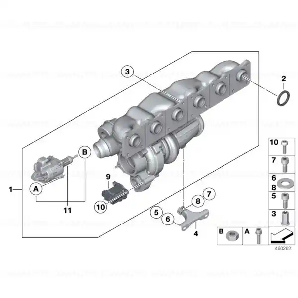 Transport gratuit Turbina BMW Seria 1 F20, F21; Seria 2 F22; Seria 3 F30, F31, F34; Seria 4 F32, F33, F36; Seria 5 F07, F10, F11; X4 F26; X5 F15 - 35i, 35iX, Hybrid
