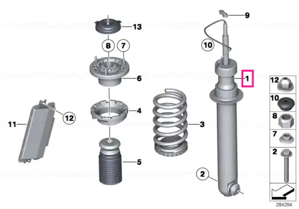 Amortizor telescopic spate - BMW Disponibil imediat
