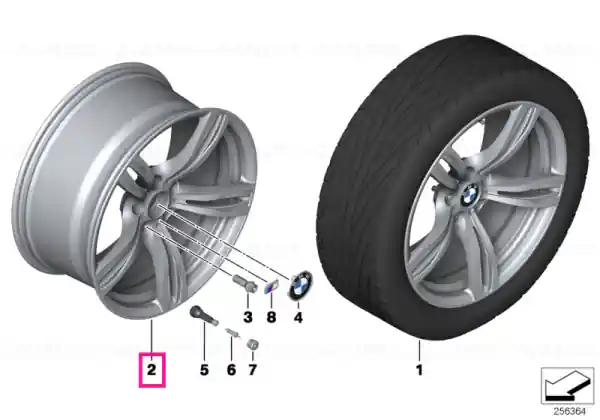 Popular Disk wheel, light-alloy, black matt 9JX20 ET:32 - BMW