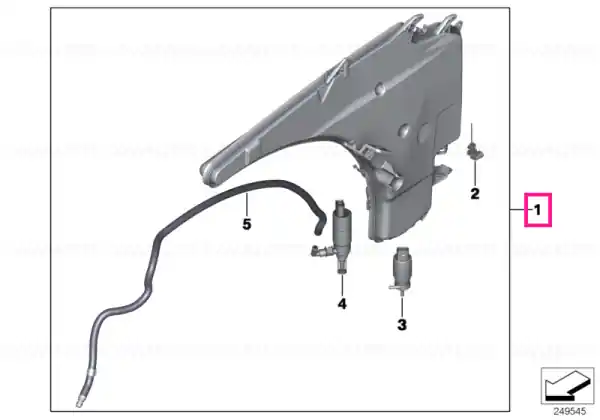 Windshield cleaning container - BMW Bestseller