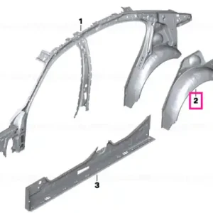Wheel-house inner panel, rear left - BMW Cumpără acum