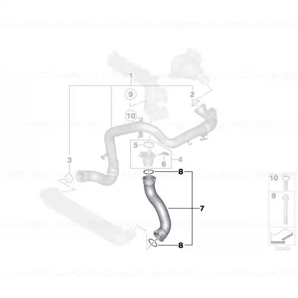 Reducere extra Conducta intercooler MINI R55, R56, R57, R58, R59