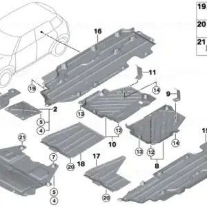 Underhood shield - BMW - Mini Comandă acum