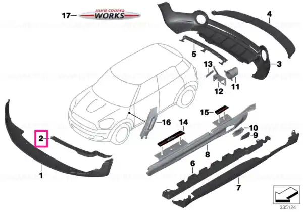 Adaptor left JOHN COOPER W. - BMW - Mini Ofertă de sezon