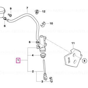 Ultima șansă Rear brake master cylinder D=13MM - BMW Motorrad