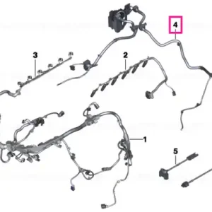 wiring harness, engine trans. module - BMW Doar azi