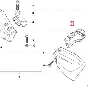 Adapter, black, left - BMW Motorrad Ofertă specială