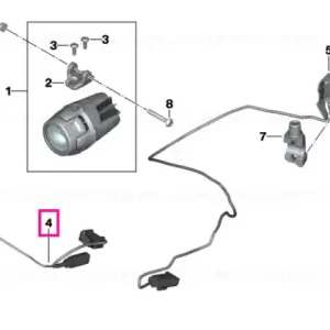 Wiring harness f.LED auxiliary headlight - BMW Motorrad Reducere de preț