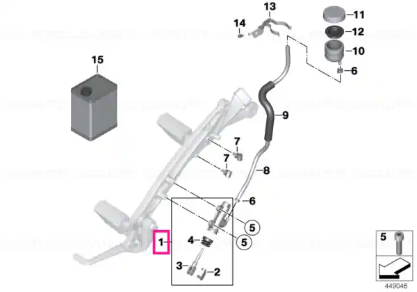 Brake master cylinder D=14MM - BMW Motorrad Reducere