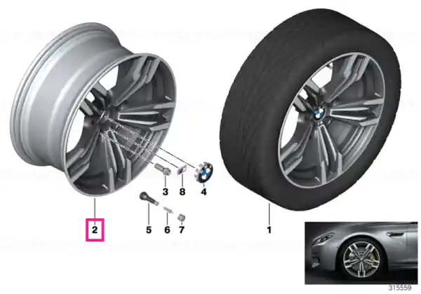 Reduceri Disk wheel, light alloy, in Orbitgrey 9,5JX20 ET:31 - BMW