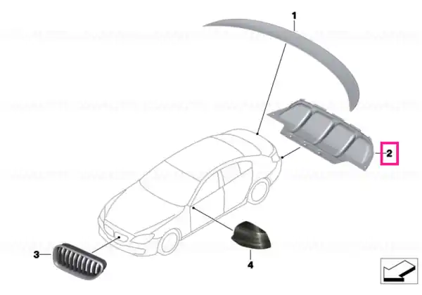 Cumpără online Rear diffuser, carbon M PERFORMANCE - BMW