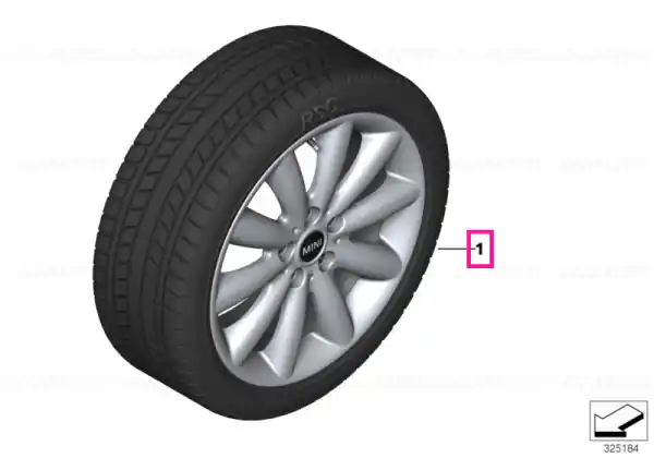 Livrare gratuită Roată completă de iarnă - Cosmos Spoke 499 cu anvelopa Dunlop SP Winter Sport 4D ROF - 205/45R17 88V XL - Mini F55/F56/F57